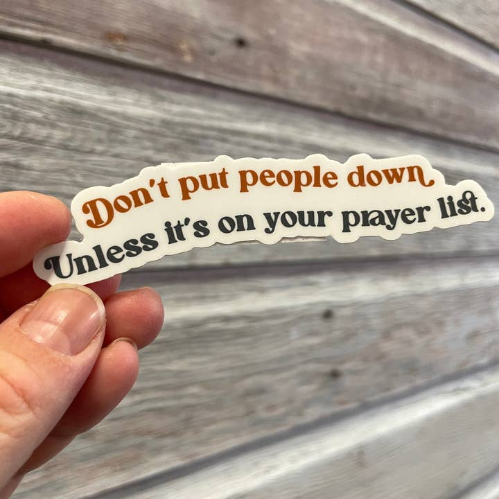 Prayer List Sticker for wholesale by Pressed