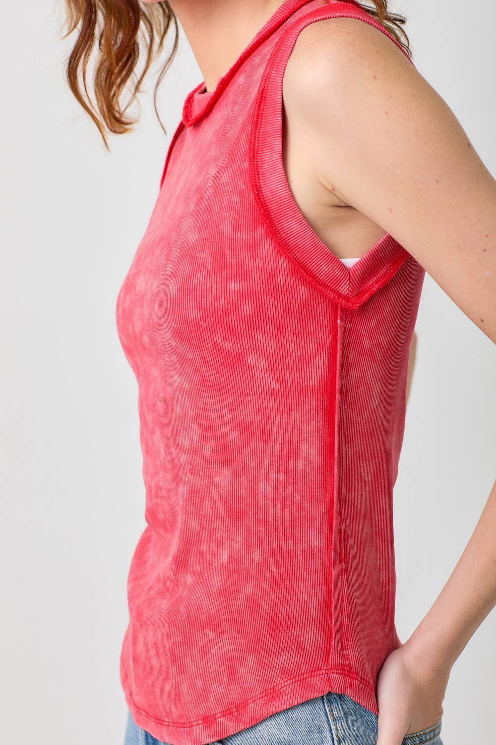 Mystree - Wholesale Tank Top - Women's - 60556 Exposed Seaming Ribbed Tank15