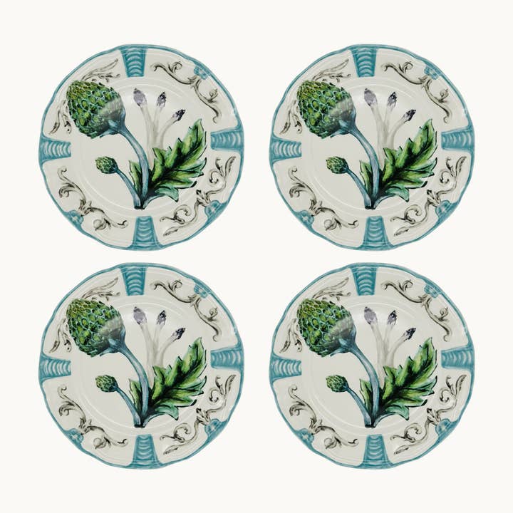 Duggan Society - Wholesale Dinner Plate - ARTICHOKE DINNER PLATE (set of 4)
