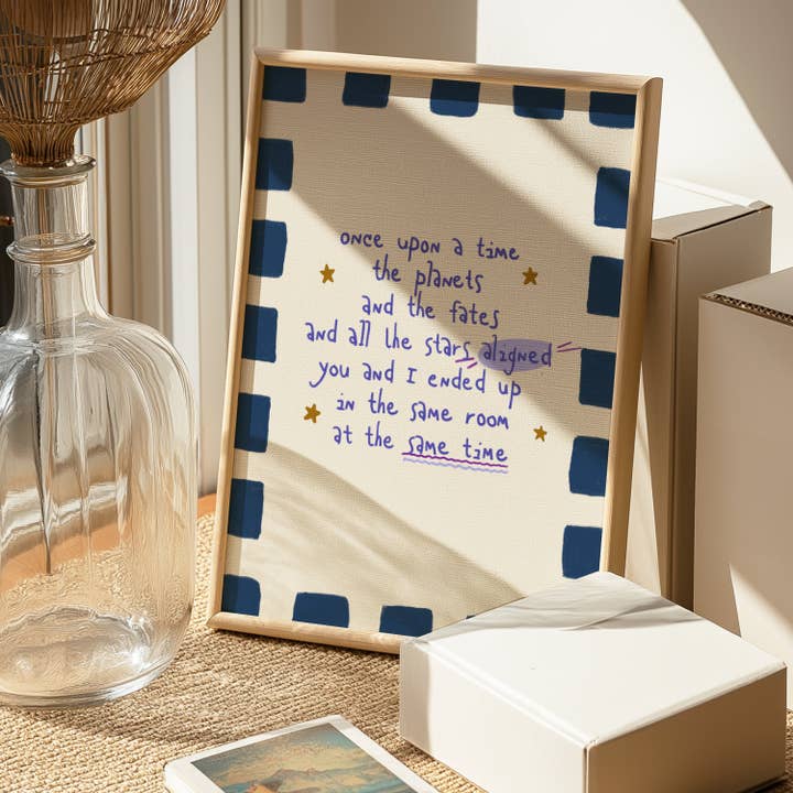 Thursday's Child - Wholesale Art Print - Once upon a time - Blue4