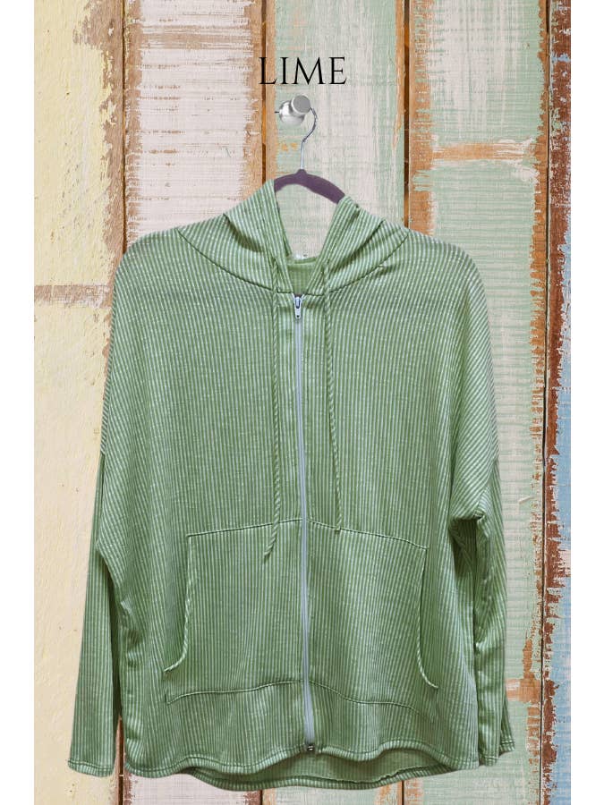 Blumin Apparel - Vente Sweat à capuche – femme - T8415- Sweat à capuche zippé Relax Fit