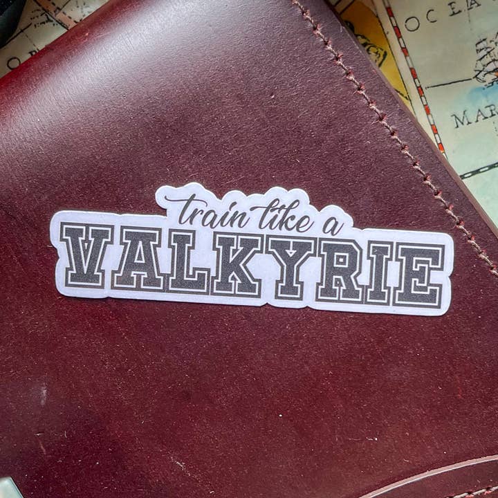 Well Read Babes - Wholesale Sticker - ACOTAR Train Like Valkyrie Romantasy Bookish Kindle Sticker0