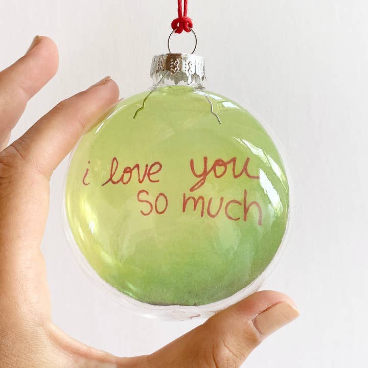 Skel & Co - Venta al por mayor Adornos - Adorno navideño transparente con la imagen «I Love You So Much Austin Texas»1