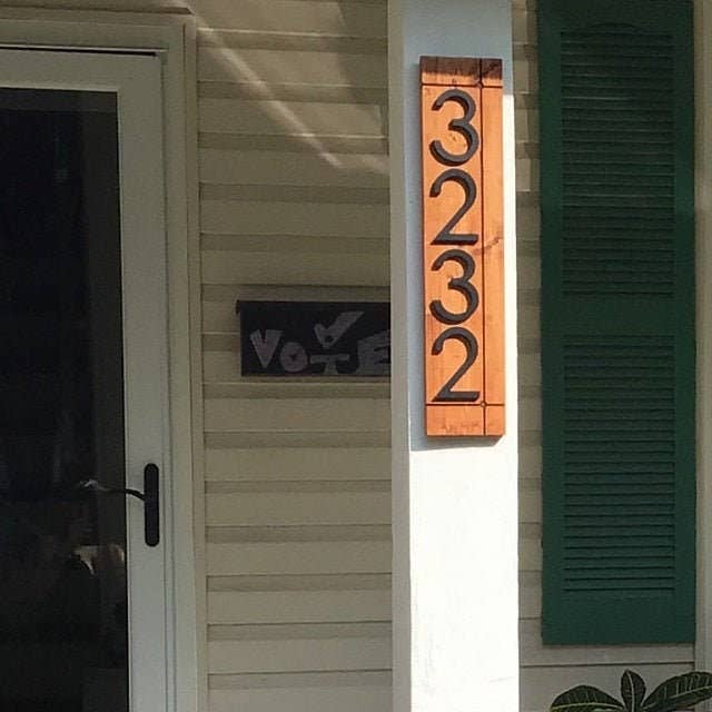 Vertical Address Sign for House, Modern Address Plaque, House Numbers for Outside, Large Address Numbers, Personalized Waterproof Address for wholesale by Liberty Trade Corp