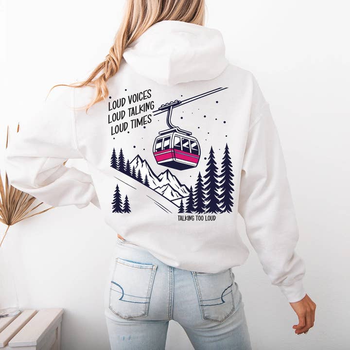 Laute Stimmen, lautes Reden, laute Zeiten Kapuzenpullover für den Großhandel von Talking Too Loud Apparel