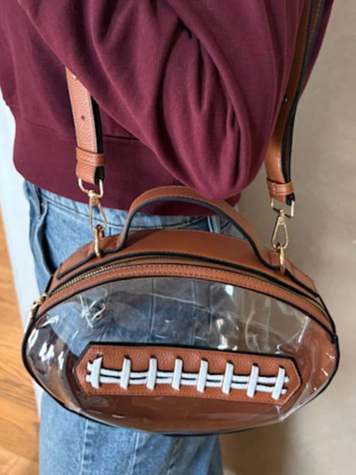 Bolso Bandolera Transparente Pintado a Mano de los Philadelphia Eagles para venta al por mayor de Embellish Your Life