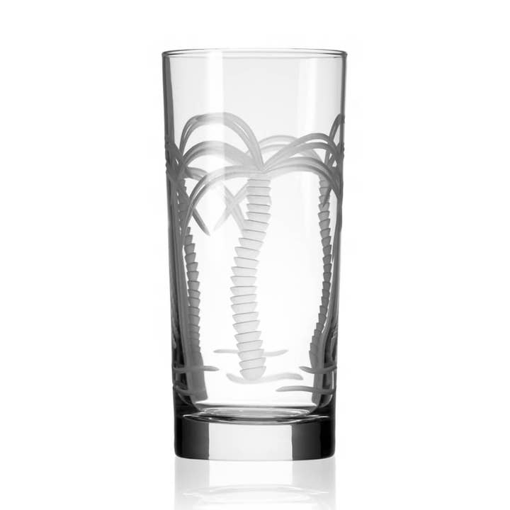 Palm Tree 15oz Cooler Highball Glass for wholesale by Rolf Glass