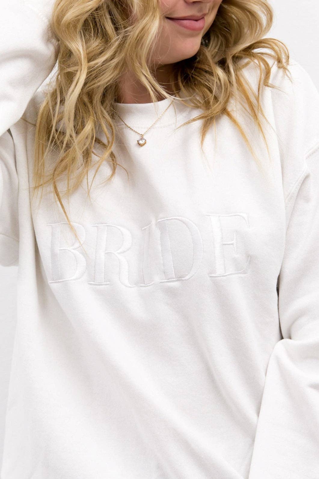 Heirloom Bridal Company - Venta al por mayor Sudadera - Mujer - Sudadera bordada BRIDE1