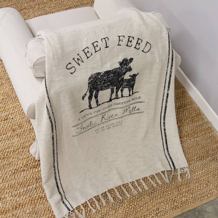 Col House Designs - Wholesale Throw blanket - Sweet Feed Farmhouse Throw2