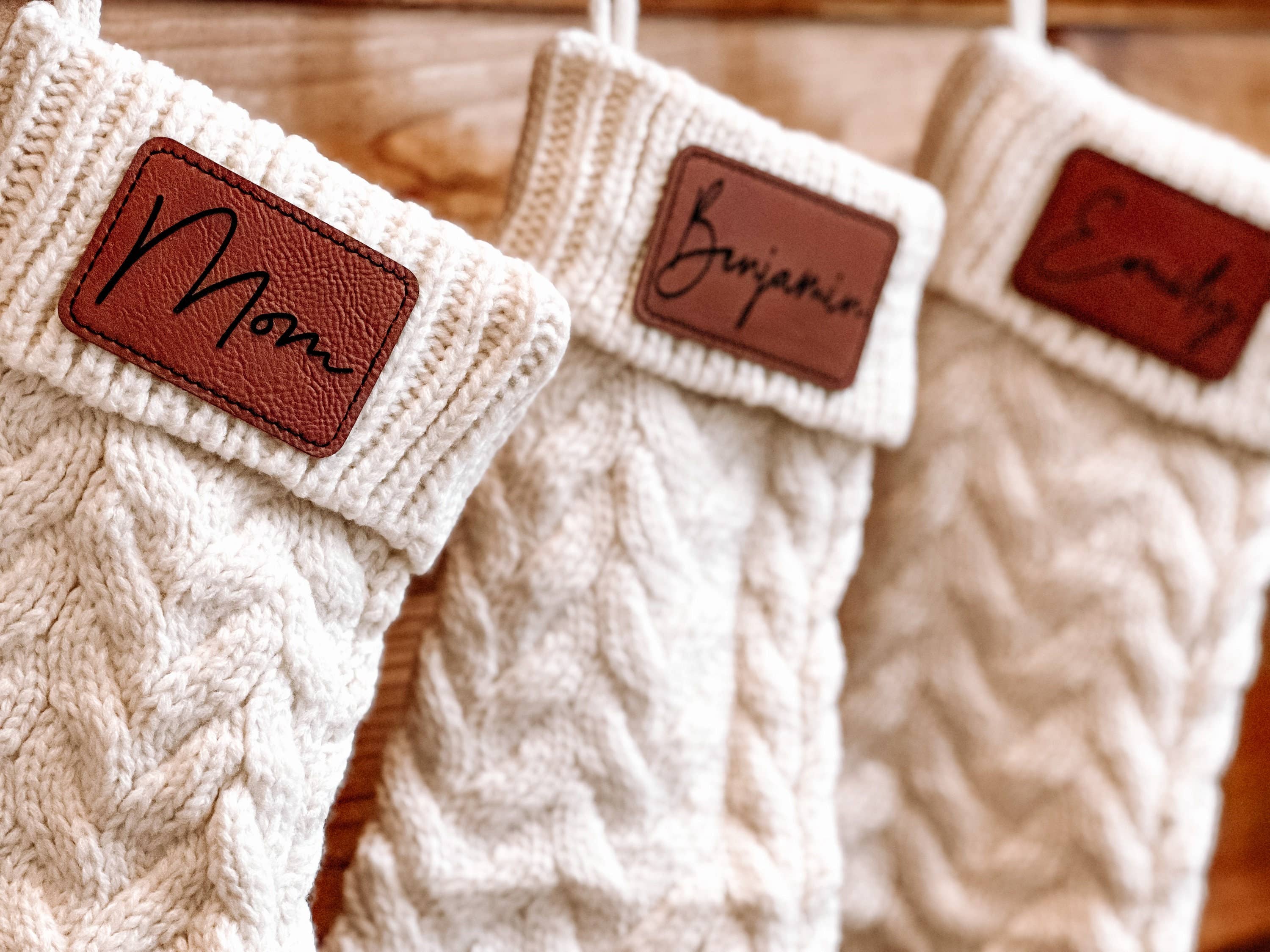 Hudson Valley Makers Co. - Wholesale Holiday Stocking - Personalized Cable Knit Stockings For Christmas, Stockings W2