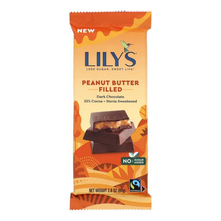Ware Spark - Wholesale Chocolate Bar - Lilys - Bar Dark Chocolate 55% Peanut Butter - Case Of 12-2.8 Oz