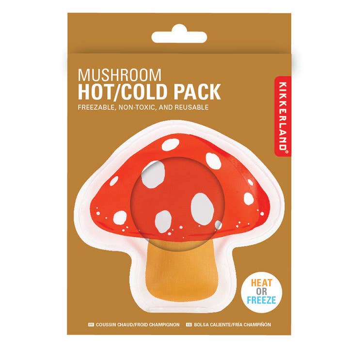 Kikkerland Design Inc - Wholesale Hot/Cold Compress - Mushroom Hot/Cold Pack