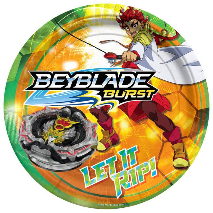 Treasures Gifted - Wholesale Disposable Plate - BEYBLADE Plates 7in - BEYBLADE Party Supplies