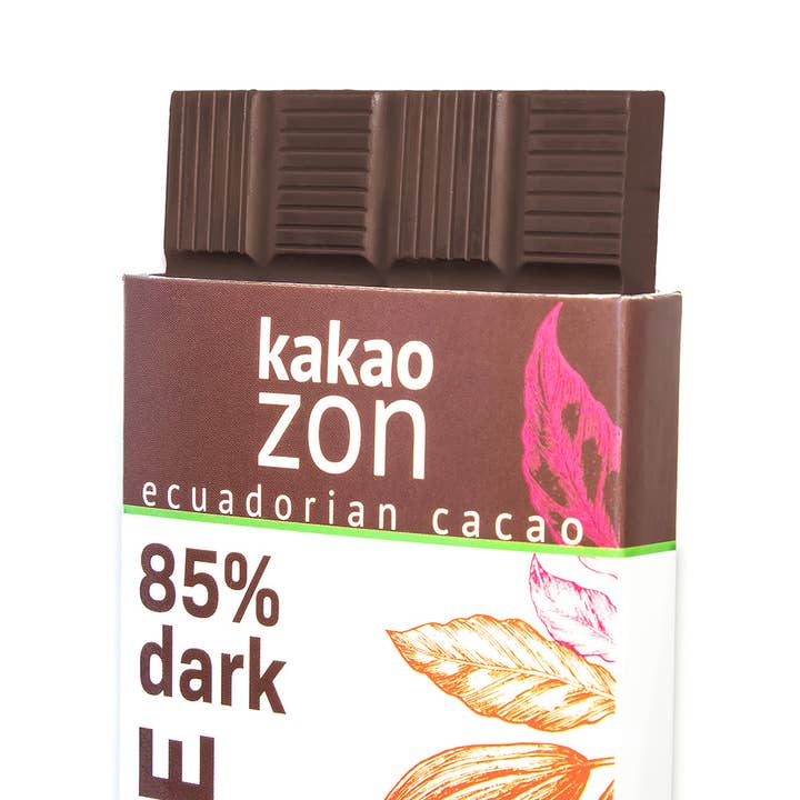 KakaoZon - Wholesale Chocolate bar - KakaoZon 85% Dark Chocolate with Coconut Sugar • 2.82oz Bar2
