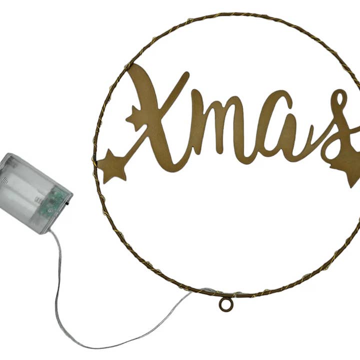 Meinposten – wholesale Juldekoration – Ljuskrona julbelysning LED varmvit juldekoration ring krans Ø 30 cm B-VARA