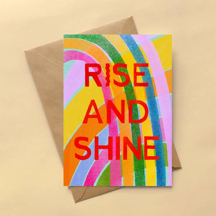 Tarjeta de felicitación Rise & Shine para venta al por mayor de Erin Donohoe