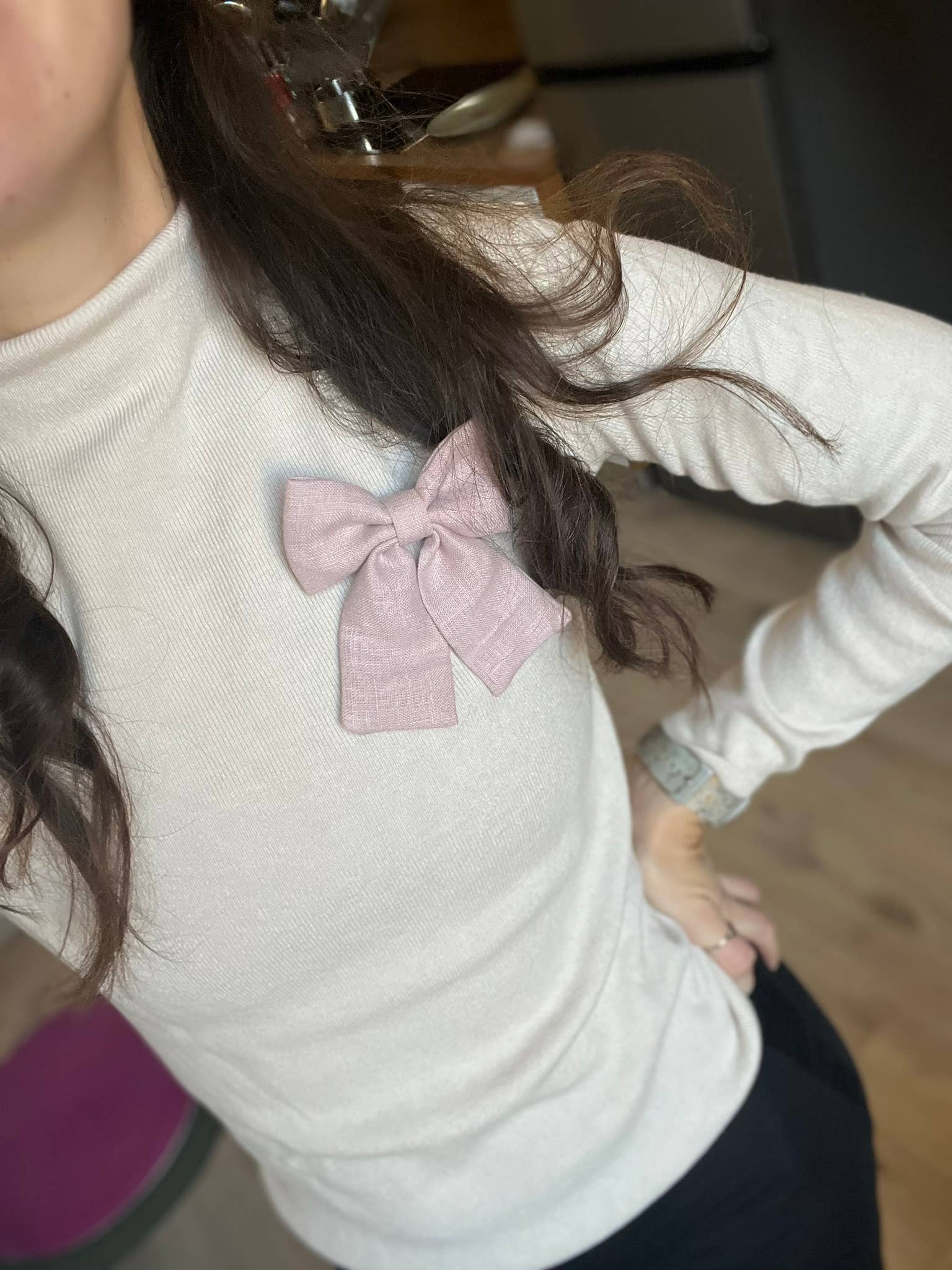 Lanika Atelier, Nika Korošec s.p. - Wholesale Brooch - Bow brooch - ribbon safety pin - pastel ribbon brooch4