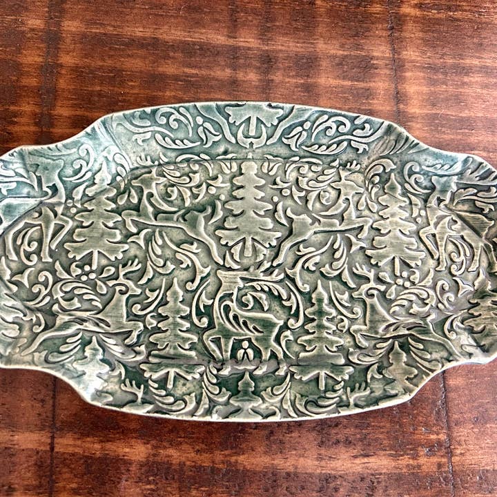 Sweet Rolling Pins - Wholesale Rolling pin - Embossed Prancing Reindeer Rolling Pin – Pottery7