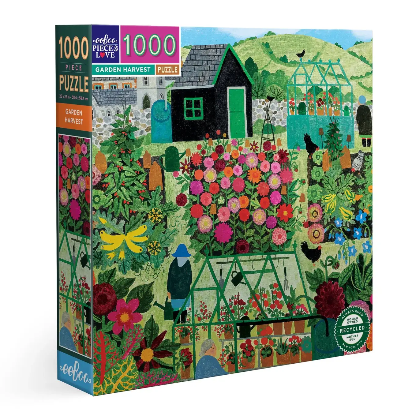 Hobby-lines – wholesale Puzzle – Adult – eeboo | Garden Harvest 1000pc Sq Puzzle0