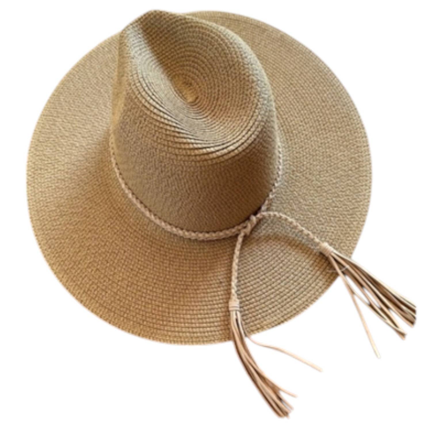 Portia Hat - Vente Chapeau de paille – unisexe - Chapeau de rancher en paille d'inspiration occidentale1