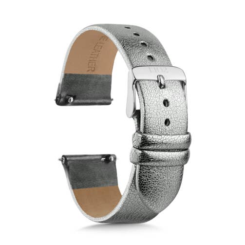 Cinturino per orologio da donna Silver Shimmer, dimensioni 14 mm, 18 mm, 20 mm per la vendita all'ingrosso da parte di 1302 Watch Co.