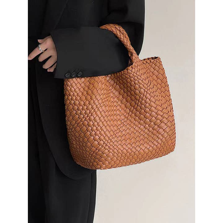 FurDecoration - Wholesale Tote Bag - Women's - Woven Tote Bags Handbags in Solid Colors