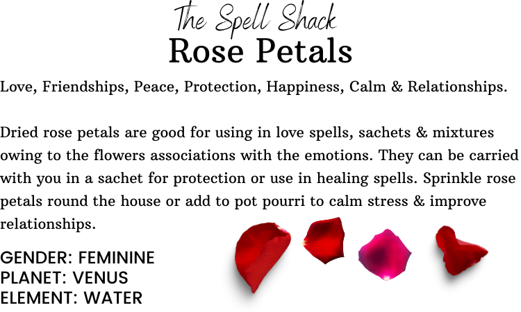 Witchuals - Rituals & Spellwork Apothecary - Wholesale Meditation Supplies - Rose Petals3