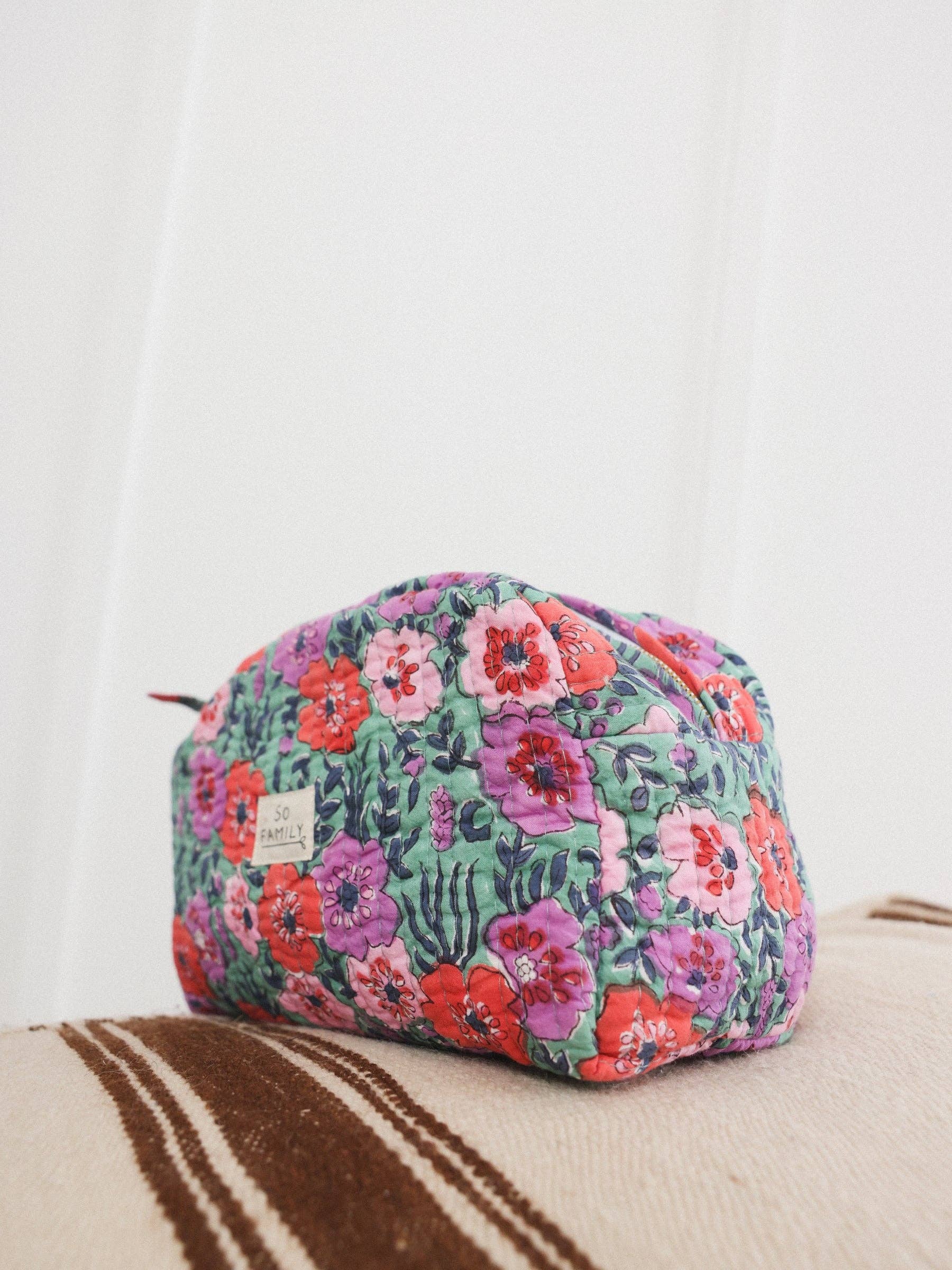 SO FAMILY - Wholesale Toiletry Bag - Women's - Indore Green Toiletry Bag1