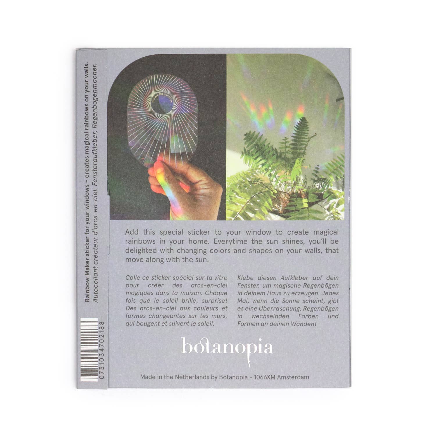Botanopia - gifts , decor and cards for plant lovers - Wholesale Suncatcher - Rainbow maker sticker - You are the sunshine13