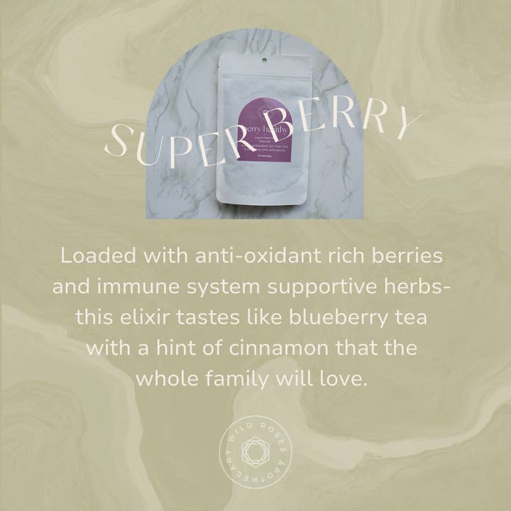 Wild Roses Apothecary - Venta al por mayor Tés saludables/desintoxicantes - Berry Sano1