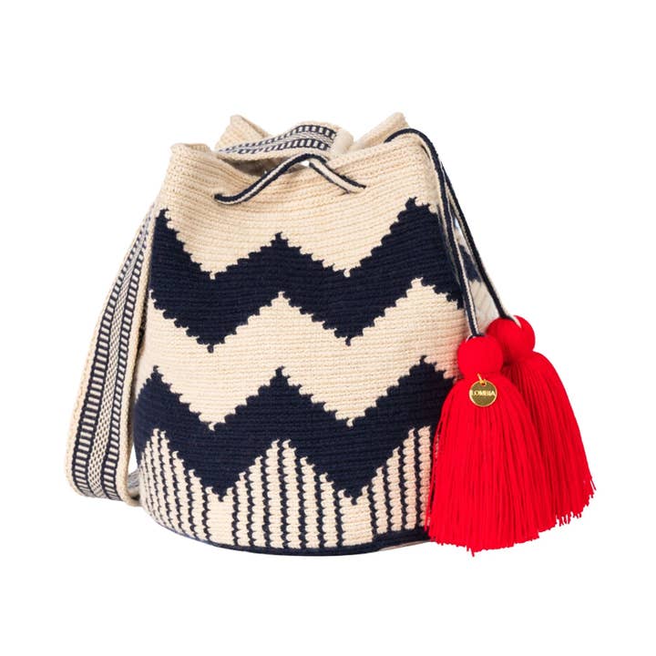 Sac Wayuu Moyen Darla pour la vente par Lombia + Co.