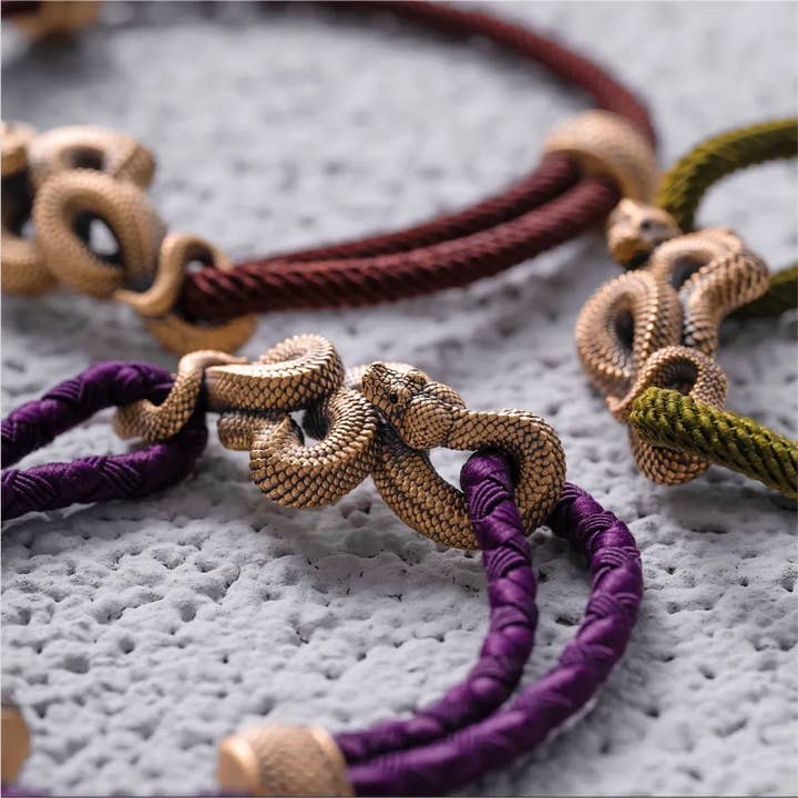 Coppertist.wu – wholesale Woven/braided bracelet – Tree Boa Rope Bracelet - Brass44