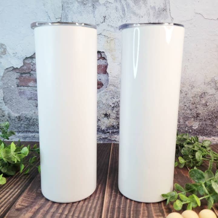 ACC Sublimation Blanks – wholesale Insulated mug/tumbler – 20 oz Straight MATTE Sublimation ready skinny tumbler RTS, MATTE sublimation tumbler