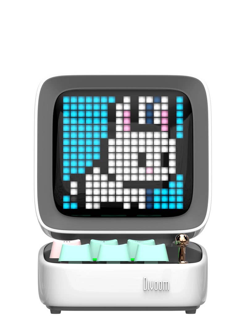 RESET CLUB - Wholesale Speakers - DIVOOM SPEAKER - DITOO PRO WHITE BLUETOOTH SPEAKER1