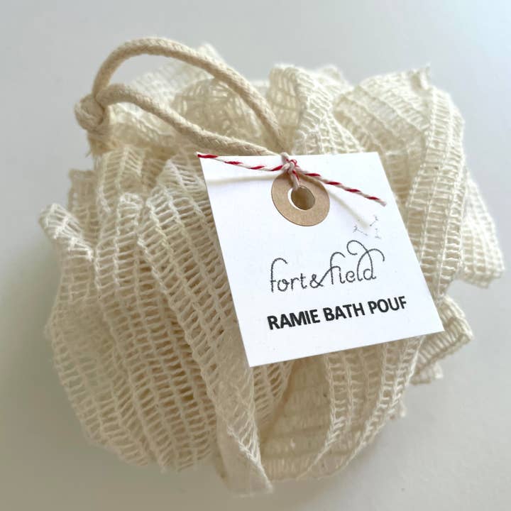 fort & field - Wholesale Bath Pouf/Sponge - Natural ramie fiber bath loofah sponge pouf2