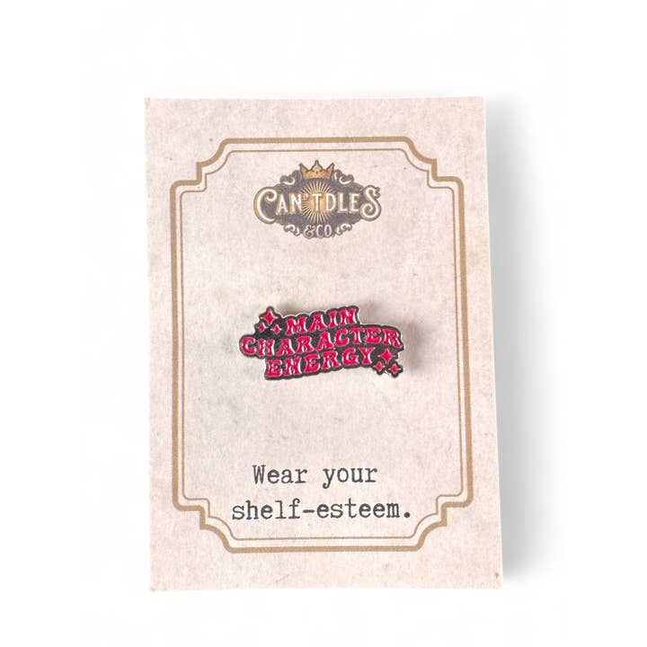 Main Character Energy Bookish Enamel Pin – She’s a 10 Bookish Pin – Gift for Readers for wholesale by Can'tdles & Co.