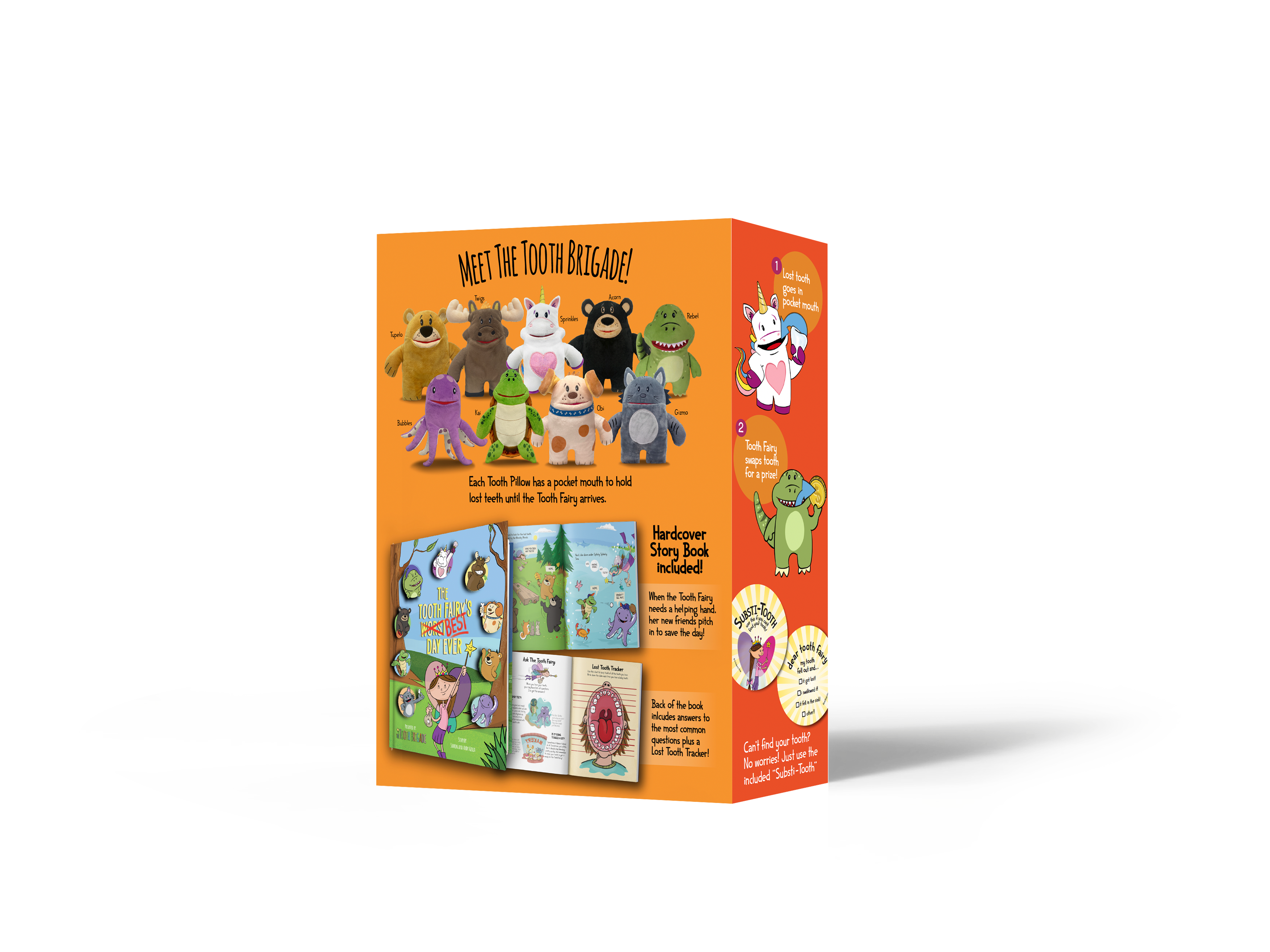 The Tooth Brigade - Wholesale Toothfairy Pillow - Kids - Sprinkles Unicorn Tooth Fairy Pillow & Book Gift Set2