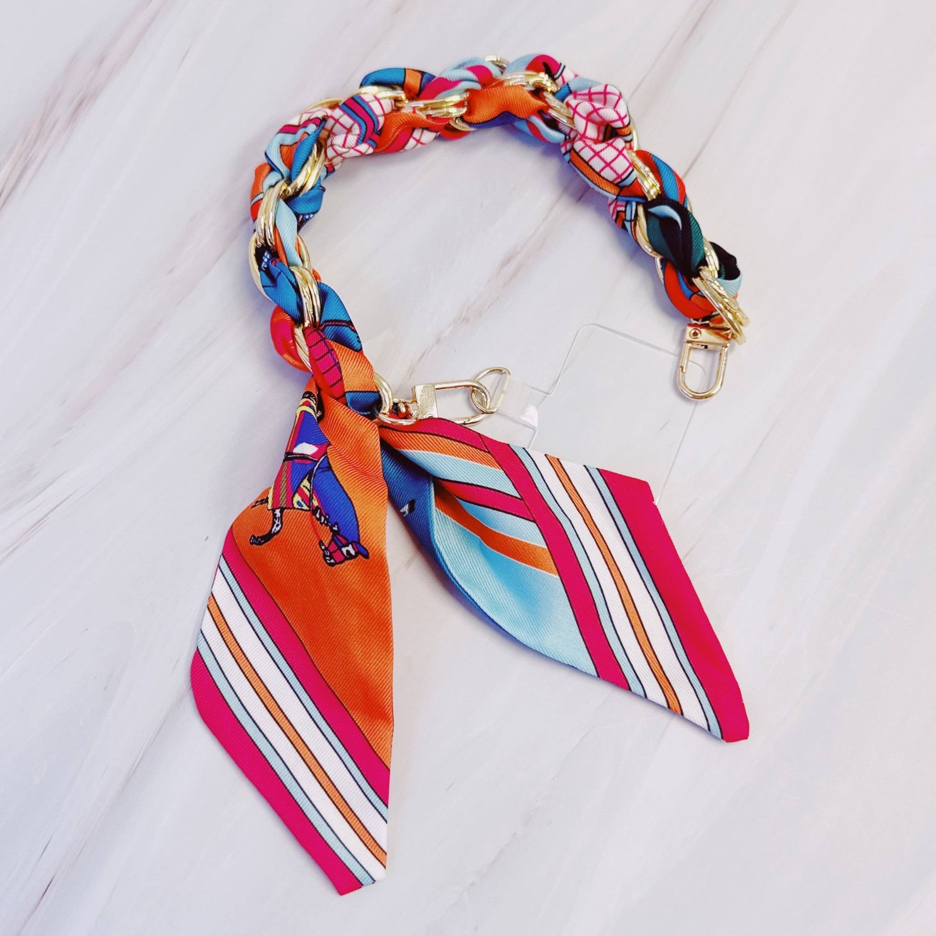 Ellison+Young – wholesale Phonecase strap – Braided Scarf Chain Phone Lanyard10