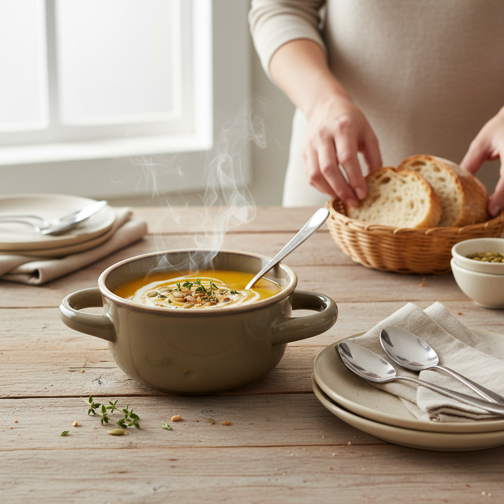 Kadra Kitchenware – Engroshandel Serveringsskål – Vikko - Alpine, Serveringsskål med Håndtag, Brun, 15 oz1