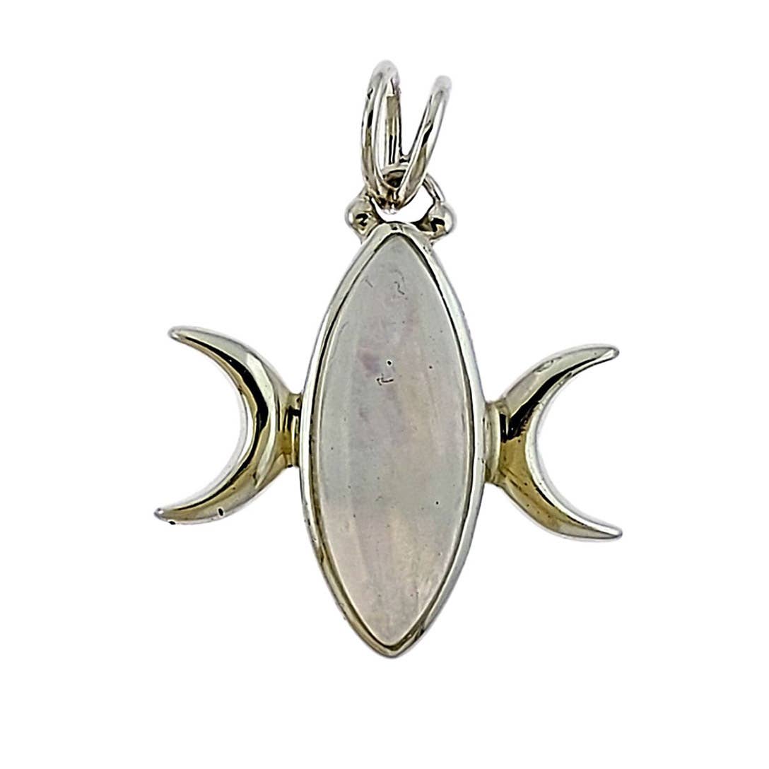 Crystal Earth Sterling - Wholesale Individual Charm/Pendant - Marquee Goddess Sterling Pendant - Moonstone2