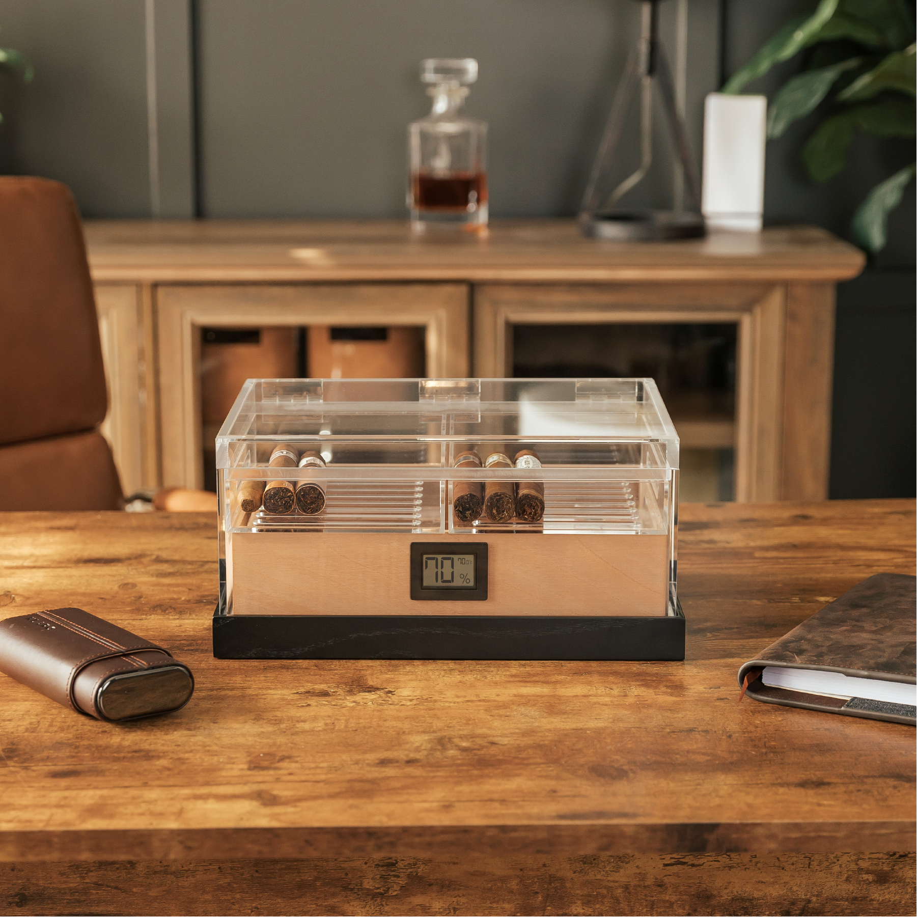 Case Elegance – Acessórios de humidor/charutos por atacado – Felix Pro Tupperdor - Humidor Acrílico8