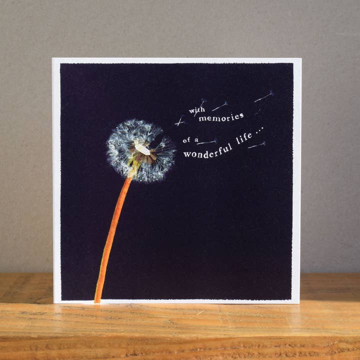 Windsock Press – wholesale Sympathy card – Memories of a Wonderful Life Card1
