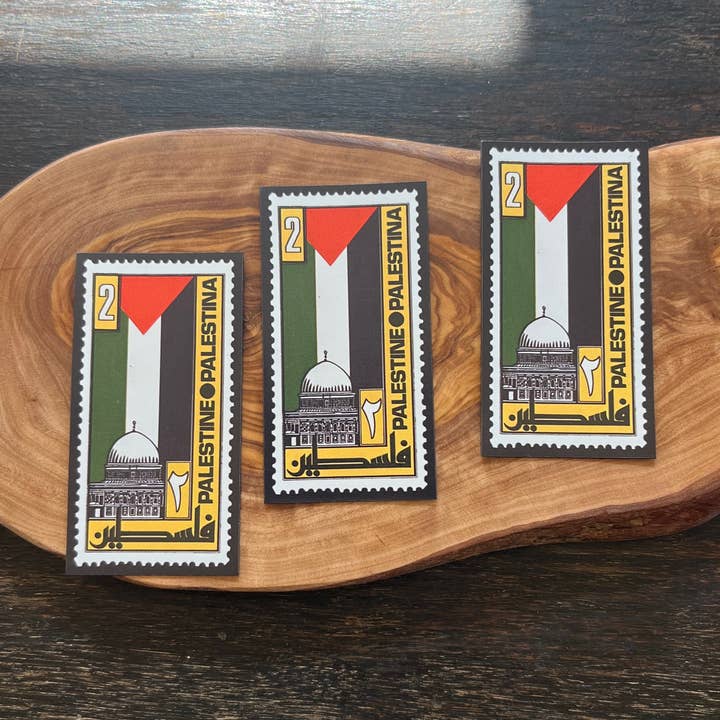 Rubber stamp Palestine Flag Magnet for wholesale by rahaal
