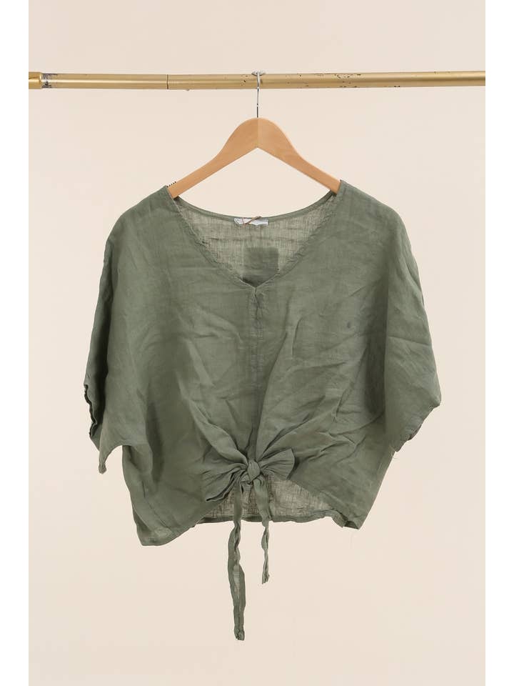LÉA & LUC - Wholesale Button Down Shirt - Women's - 100% Linen Blouse REF. 25071