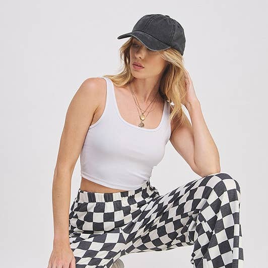 HIGH WAIST CHECKERED STRAIGHT LEG KNIT PANTS and other Purchase Wholesale pantalones vaqueros. Free Returns & Net 60 Terms on Faire trending on Faire.