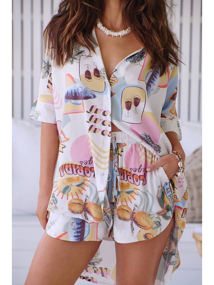 Jaase - Wholesale Shorts - Women's - FLORIDA FEELS PRINT CHARLIE SHORTS8