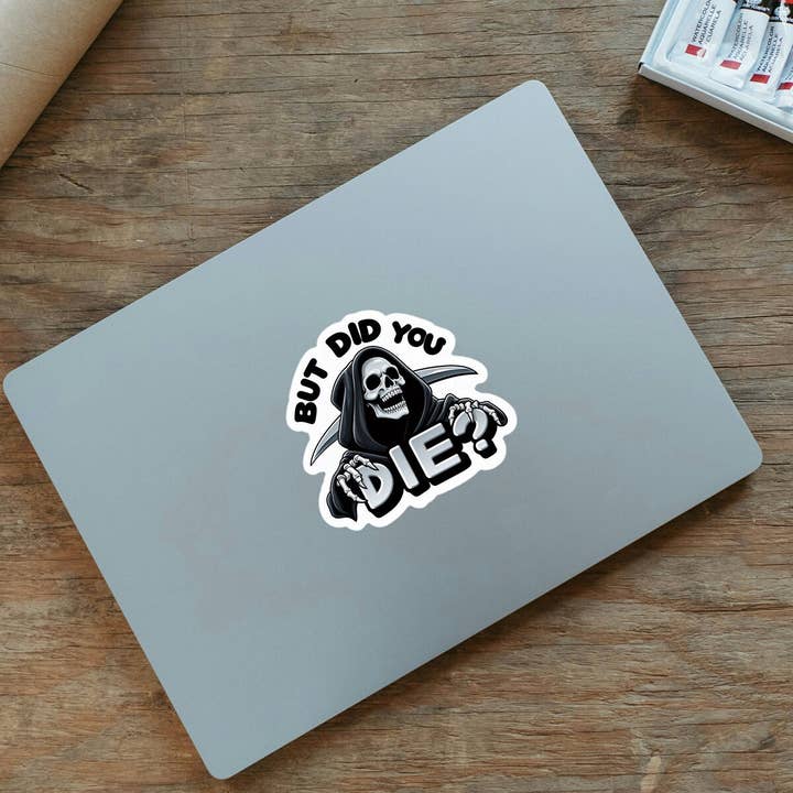 ADH Sticker Shop - Wholesale Sticker - Grim Reaper Funny Meme Die Cut Vinyl Sticker