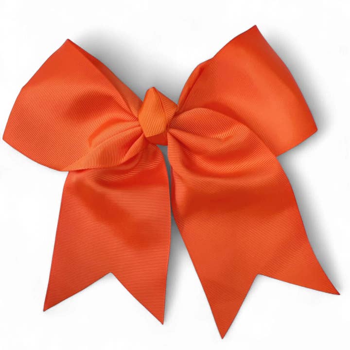 Kids Charm Online - Wholesale Hair Bow - Kids - 8" X 8" Cheer leader hair bows with alligator clip. 6pcs/$10.504