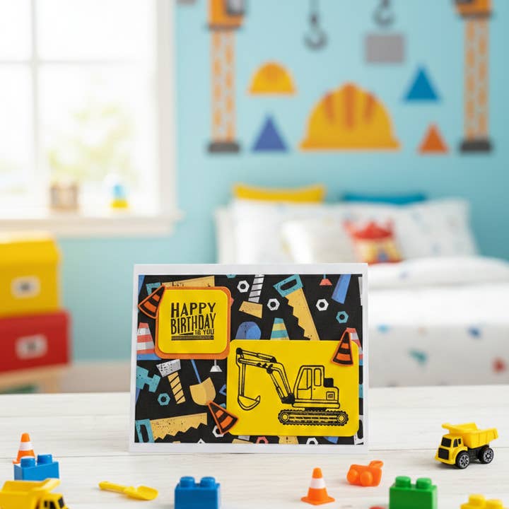 Birthday Card - Construction Junction for wholesale by The Painted Pearl
