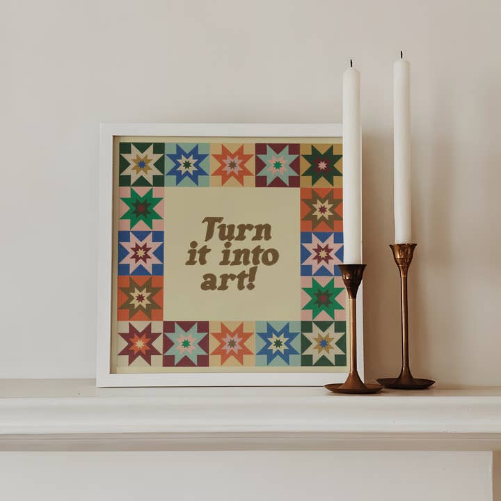 Artbaby & Co. - Wholesale Art Print - Turn It Into Art! Star Quilt Inspired Art Prints
